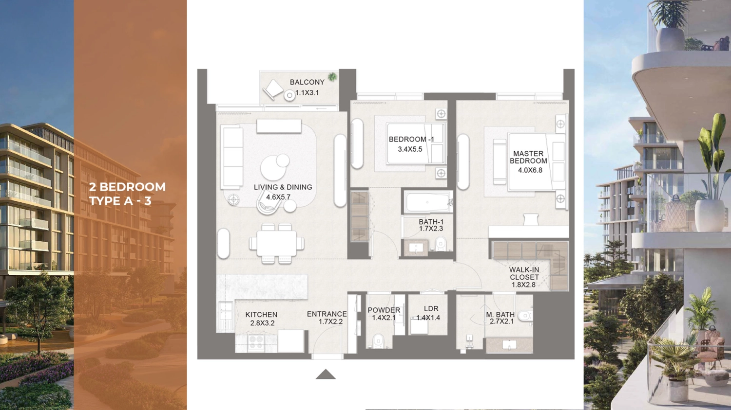 2 BR - Type A